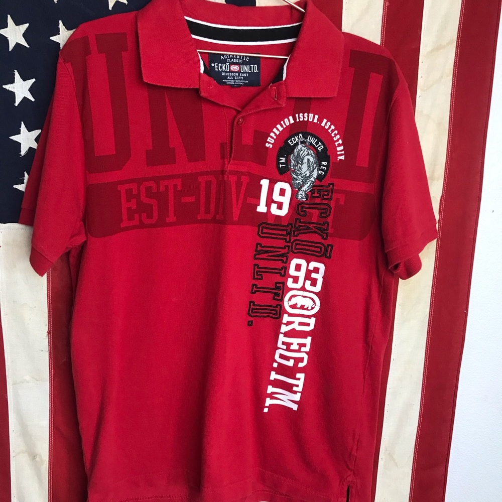Ecko Unltd vintage polo (RED)